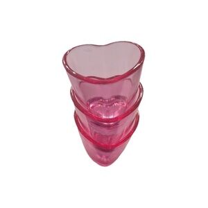 Set of Pink Heart-Shaped shot Glasses
